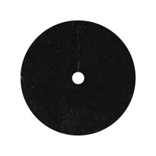 Jupe de sapin de Noël noire scintillante au design d'inspiration vintage, 60 cm, avec base résistante pour protéger et embellir votre sapin.