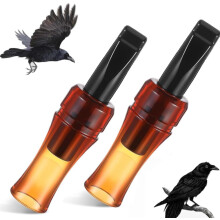 2-Pack Crow Call Whistle with Realistic Sound Portable Crow Caller for Hunting Outdoor Use to Attract Crows for Beginners and Experts