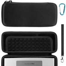 Speaker Carrying Case Compatible with Soundlink Mini 1 & 2 (I and II Gen) Case, Protective Hard Shell Travel Bag with Cable, Charger Storage (Black)