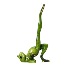 Hars kikkerornament, schattige kikkerdecoratie, yoga kikkerfiguurtje, hars paar kikkerornament voor bureau, huis- en kantoordecoratie, leuk cadeau