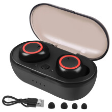 3D Surround Stereo Bas Hörlurar Smart Touch Control Bluetooth Brusreducering HIFI Ljudkvalitet IPX8 Vattentät USB-C Snabbladdning Ultra