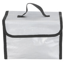 Battery Safety Bag Fireproof Explosion Proof Protective Storage Pouch For Lipo Batteries Zipper Closure Anti Radiation High Temperature Lightweight