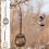 Bird Feeder Spherical Iron Cage Black Gold 9.5x7cm 1