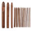 Ergonomically Designed Crochet Hooks Natural Bamboo Carbonized Bamboo Handle Multiple Sizes Smooth Surface Comfortable in Hand Hard and Strong for 1