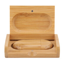 Memoria USB de madera ecológica con interfaz USB 3.0, transferencia rápida de archivos, tapa magnética grabada con logotipo, resistente a golpes y