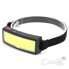 Waterproof Headlights Rechargeable Headlamps Flashlight USB Charging Headlight Mini Lightweight LED With COB Floodlight Beads For Home Maintenance