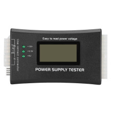 Herramienta de diagnóstico de fuente de alimentación LCD con monitorización de valor PG, detección de voltaje, señal de advertencia sonora,