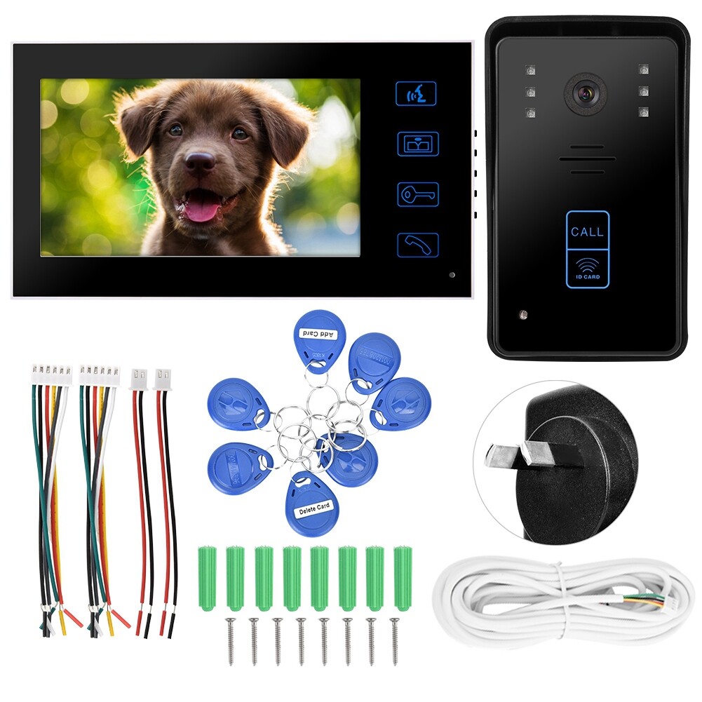 Dual Way Door Intercom System With ID Keyfob Unlock And High Resolution ...