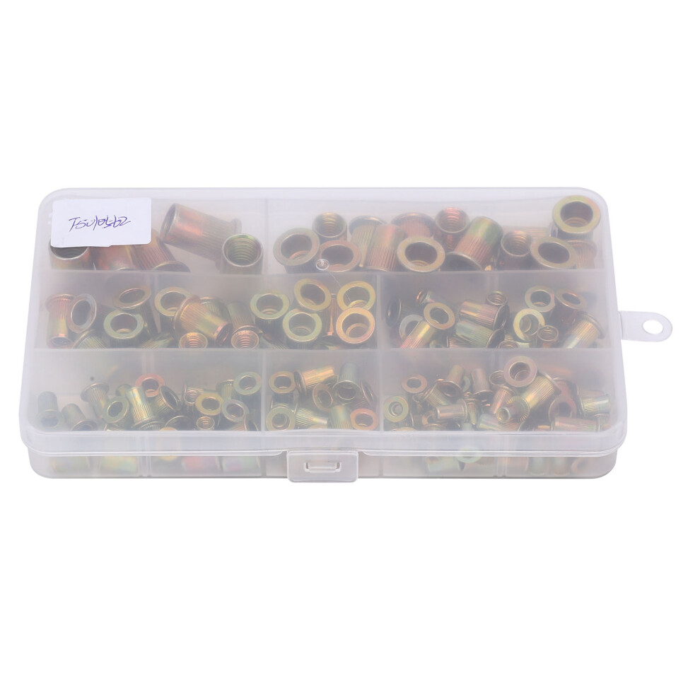 Metric Rivet Nut Set Zinc Plated Carbon Steel Corrosion Resistant Easy Installation Various Sizes Durable Fasteners For Automotive Electrical And 9049227041008