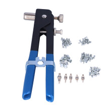 Adjustable Mandrel Knob Rivet Nut Tool With Tool Stop Lever And Threaded Insert Rivnut Hand Riveter In Durable Plastic Case For Boat Trailer