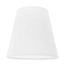 Abat-jour en tissu blanc avec support stable pour lampes de table et lampes de bureau