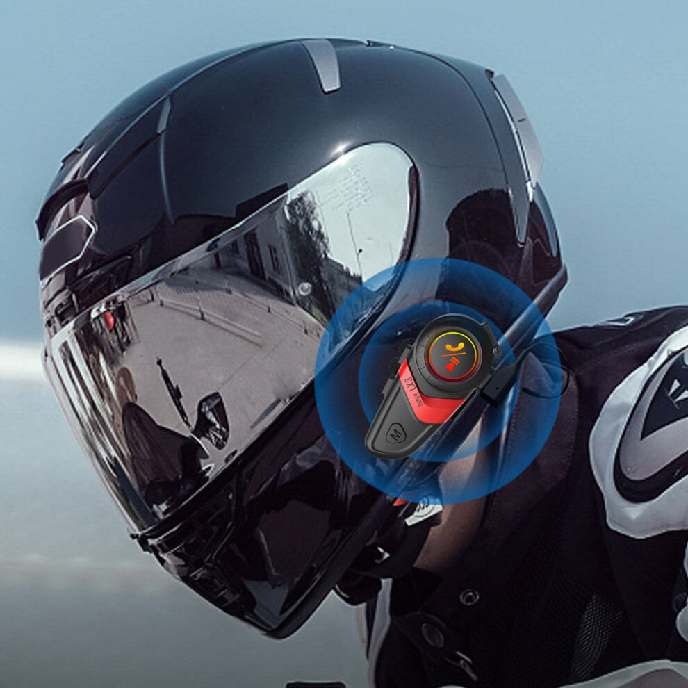 Bluetooth 5.0 Clear Call Long Standby Cool Effect Intelligent Noise Reduction Ip67 Waterproofs Motorcycle Helmet Bluetooth Earphones Light 9485826667544