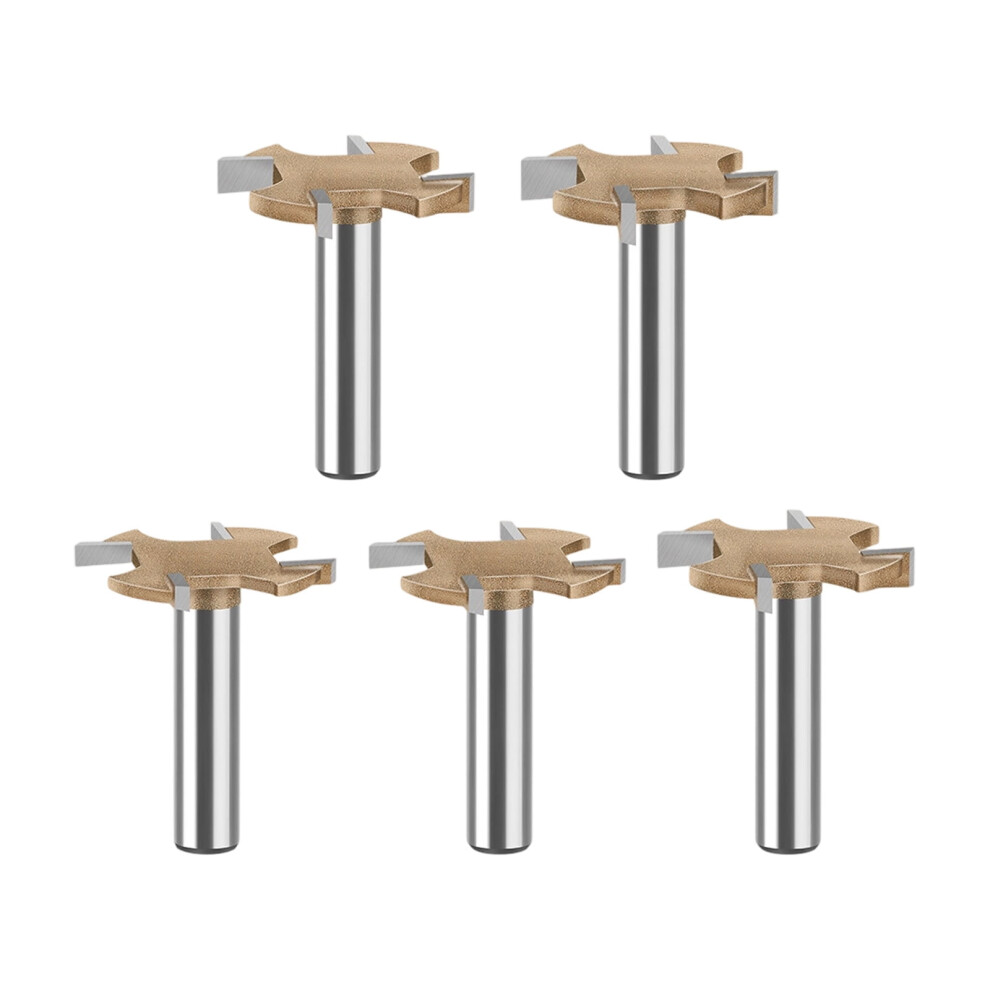 8Mm 4-Flute T Slot Router Bit Carbide-Tipped Cutter For Carving & Joinery Work 9485826665007
