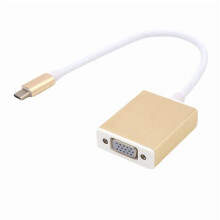 Type C to VGA Adapter Cable 15 Pin D Sub Female to Female Connector Cord Wire for Laptop PC Monitor Projector