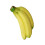 Künstliche Banane, realistisches Obstmodell, 1