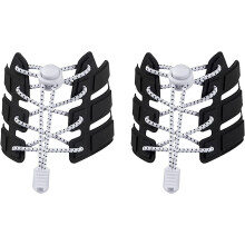 Cherryhome Tieless Elastic Shoe Laces - No Tie Shoelaces - One Size Fits All for Adults and Kids