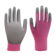 Guantes de seguridad transpirables de PU para mujer, paquete de 4 piezas – Poliéster recubierto de poliuretano, ideales para jardinería,
