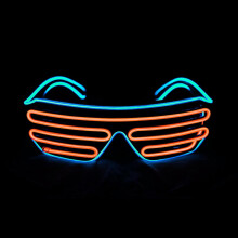 Gafas LED luminosas para fiestas, gafas LED para adultos, gafas luminosas para fiestas, gafas EL para disfraces de fiesta