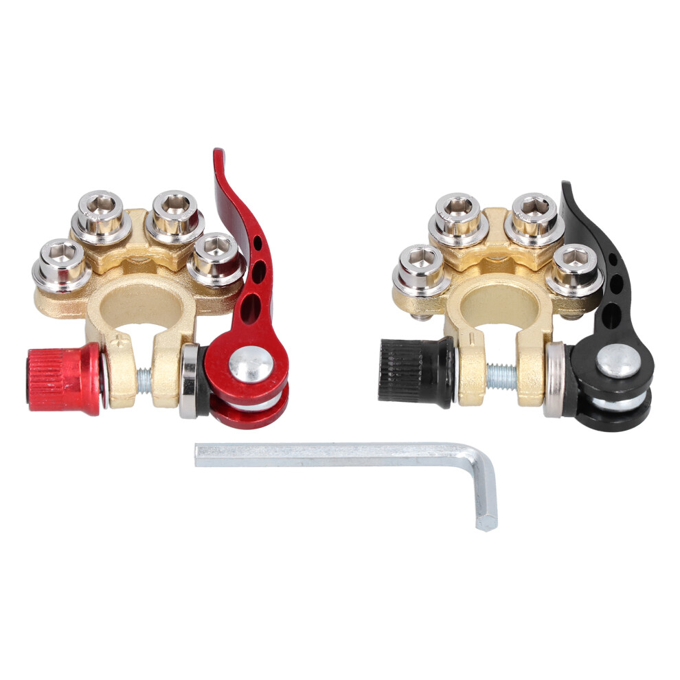 Battery Terminal Clamp Connectors With Multiple Cable Connections, Quick Release Disconnect Terminals For Enhanced Electrical Conductivity And 9049227895946