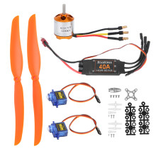 Rc børsteløs motorsett 2212KV2200 med SG90 servo og ESC-kontroller Lav støy i drift Kompatibel med litium- og NiMH-batterier Enkel å installere