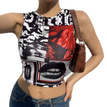 Maglietta da donna divertente con grafica e applicazioni, vestibilità comoda, tessuto morbido ed elasticizzato, top casual per il tempo libero del