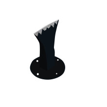 Forged Steel Firewood Kindling Splitter Steel Wood Wedge Manual Log Splitter Wedge Portable Design Easy to Use with4Holes and Screws
