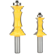 Architectural Molding Router Bits For Cabinet Making, Anti Kickback Design Double Flute Cutter Set High Quality Industrial Router Tools With Teflon