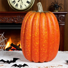 Zucca artificiale in schiuma da 8,5 pollici per decorazioni di Halloween