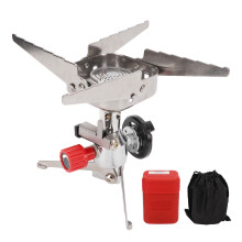 Foldable Design Lightweight Portable Mini Outdoor Gas Stove With High Thermal Efficiency And Durable Construction For Backpacking Hiking Adventures
