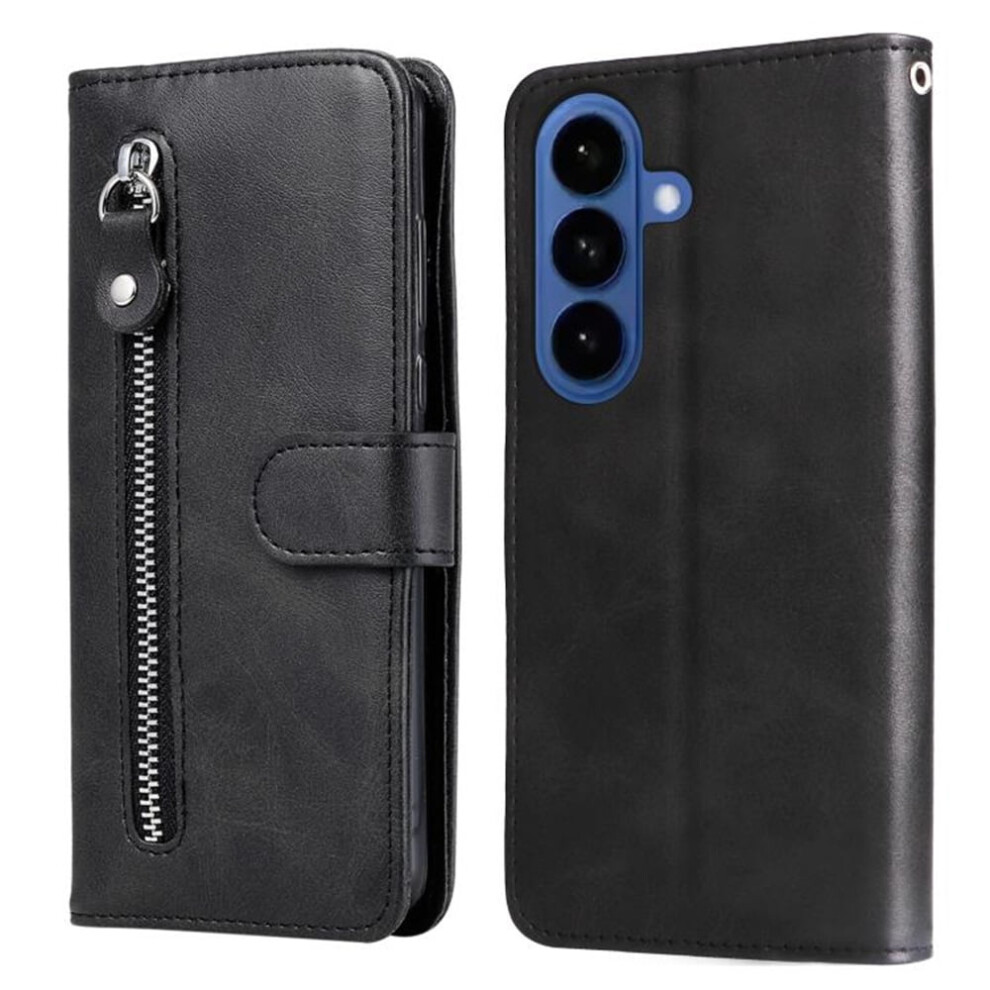 Wallet Case For Samsung Galaxy S26 Pro 5G, 6.3", Leather, Multi-Card Slots & Zipper Pocket, Â Compatible With Galaxy S26 Pro 5G Black 9418476727443