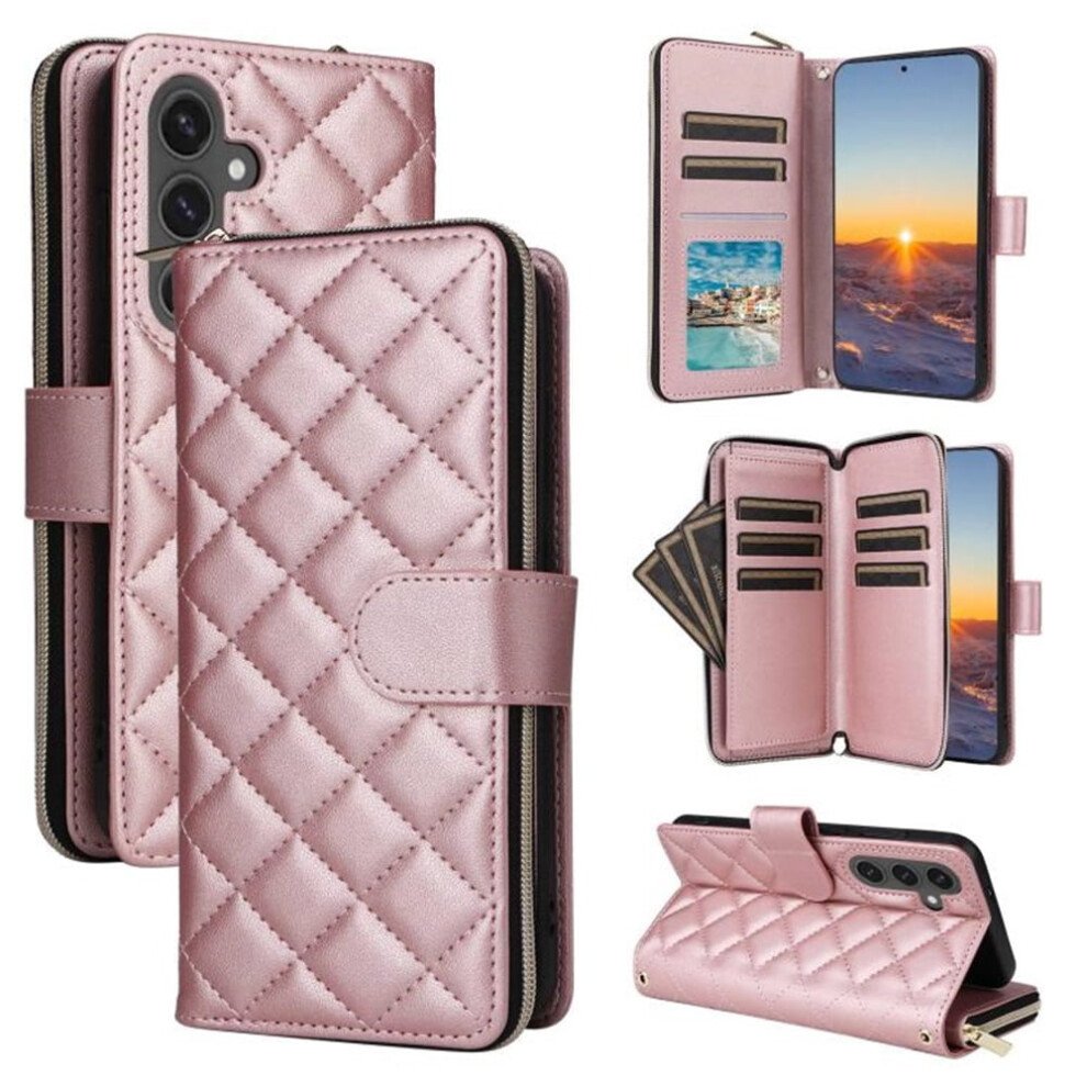 Magnetic Flip Wallet Case For Samsung Galaxy S24 Fe 5G Rose 9165521190003
