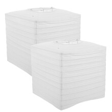 White Paper Lamp Shade Foldable 23x20x20cm 2 pcs