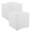 White Paper Lamp Shade Foldable 23x20x20cm 2 pcs 1