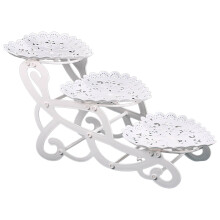Elegant Cake Stand for Displaying Various Treats and Snacks 3 Tiers Cupcake Serving Tray Tiered Serving Stand for Wedding