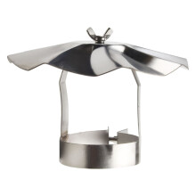 Fireplace Chimney Caps Stainless Steel Roof Cone Hat Stove Pipe Outside Cover Snow Dust Protection for Vent Flue Family Kitchen Cooking frugal