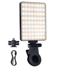 USB-oppladbar LED-telefonlampe for video – høy