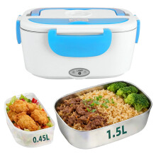 Chauffe-boîte à lunch électrique 40 W 1,5 L Acier inoxydable 304