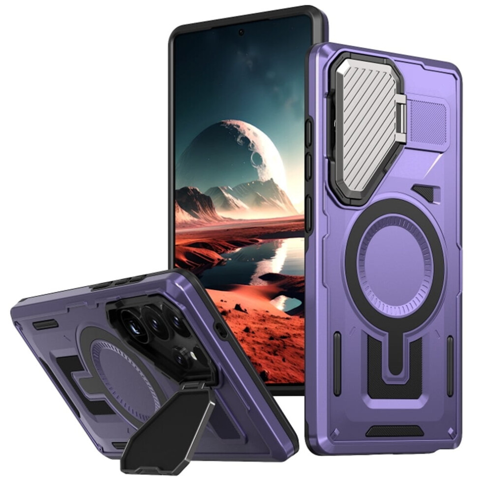 Rugged Magnetic Case For Samsung Galaxy S25 Ultra 5G Purple 9165521191024