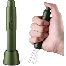 Flick WDT Tool Espresso – Retractable Magnetic WDT Stirrer for Barista, Stainless Steel Needles + 6 Replacements, Compatible with All Espresso