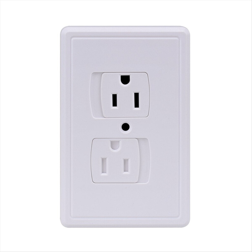 6-Pack Safety Self-Closing Outlet Covers, Wall Socket Plate Automatic Sliding Cap Cover for Child Proofing Outlets