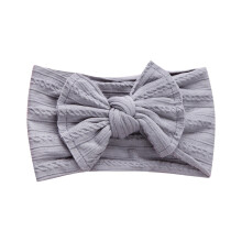 Baby Soft Wide Headbands Elastic Nylon Hair Accessory with Jacquard Bow for Infants Toddlers Gentle Head Wrap