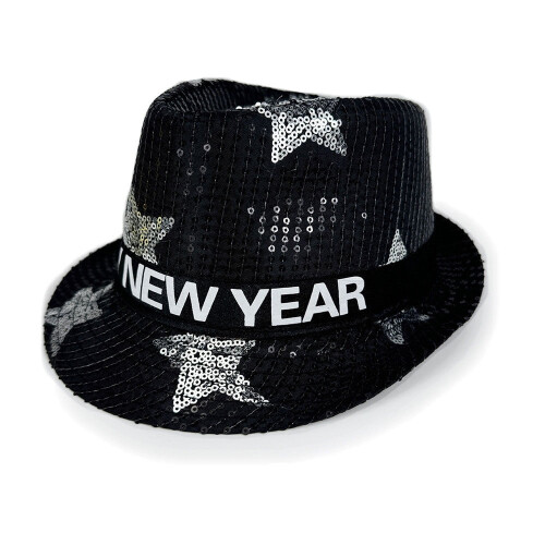 Silvester-Partyhüte Unisex Schwarz