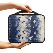 Butterfly Tie-Dye Bible Cover for Women – Large Portable Carrying Case with Handle, Compatible with Standard & Large Bibles
