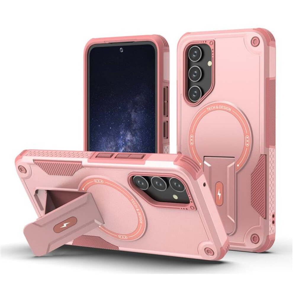 Samsung Galaxy A54 5G Case (6.4") – Magsafe Compatible, Military-Grade Shockproof Tpu With Built-In Stand, Pink 9152228564121