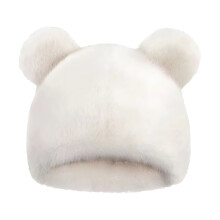 Hata Cluas Béar Plush Gleoite do Mhná, Hata Geimhridh Te le Dearadh Adorable, Hata Fionnaidh Bréige Bog le Maisiú Béar 3D, Cluthar agus Te do