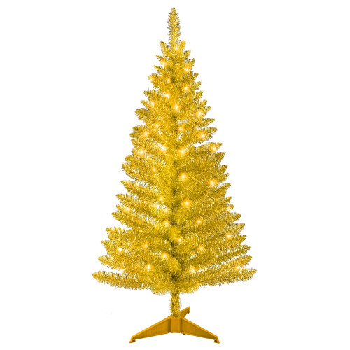Golden Christmas Tree 4FT with 50 UL Lights 122 Tips
