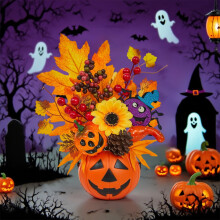 Halloween-koristeet vaahteranlehti kurpitsa sadonkorjuu koristeet