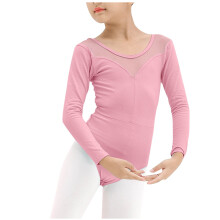 Long Sleeve Black Leotard for Girls Gymnastics Leotards Toddler Dance Ballet Bodysuit Pink 14-15 Years