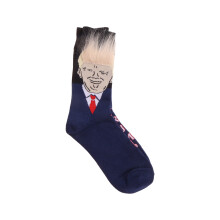 Sjovt Trump-hårdesign, Trump-sokker med et nyt President2024-merchandise-tema, hverdagssokker i blød bomuldsblanding, sjov gave til