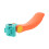 2Pcs Universal Foldable Scooter Comfortable Orange Saddle 2